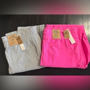 2 Pairs of high waisted joggers, size Lg. NWT